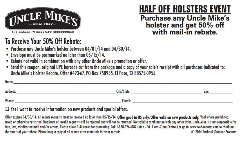 Academy Sports HALF OFF HOLSTERS EVENT Purchase Any Uncle Mike s 